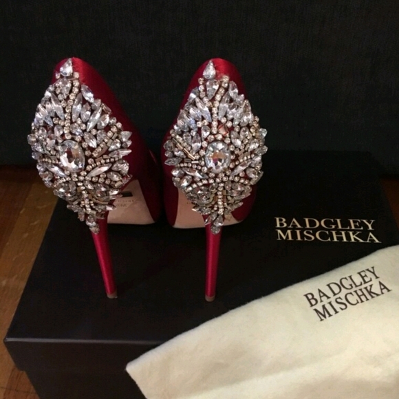 Badgley Mischka Kiara Pumps - Red 5.5 - Picture 2 of 4